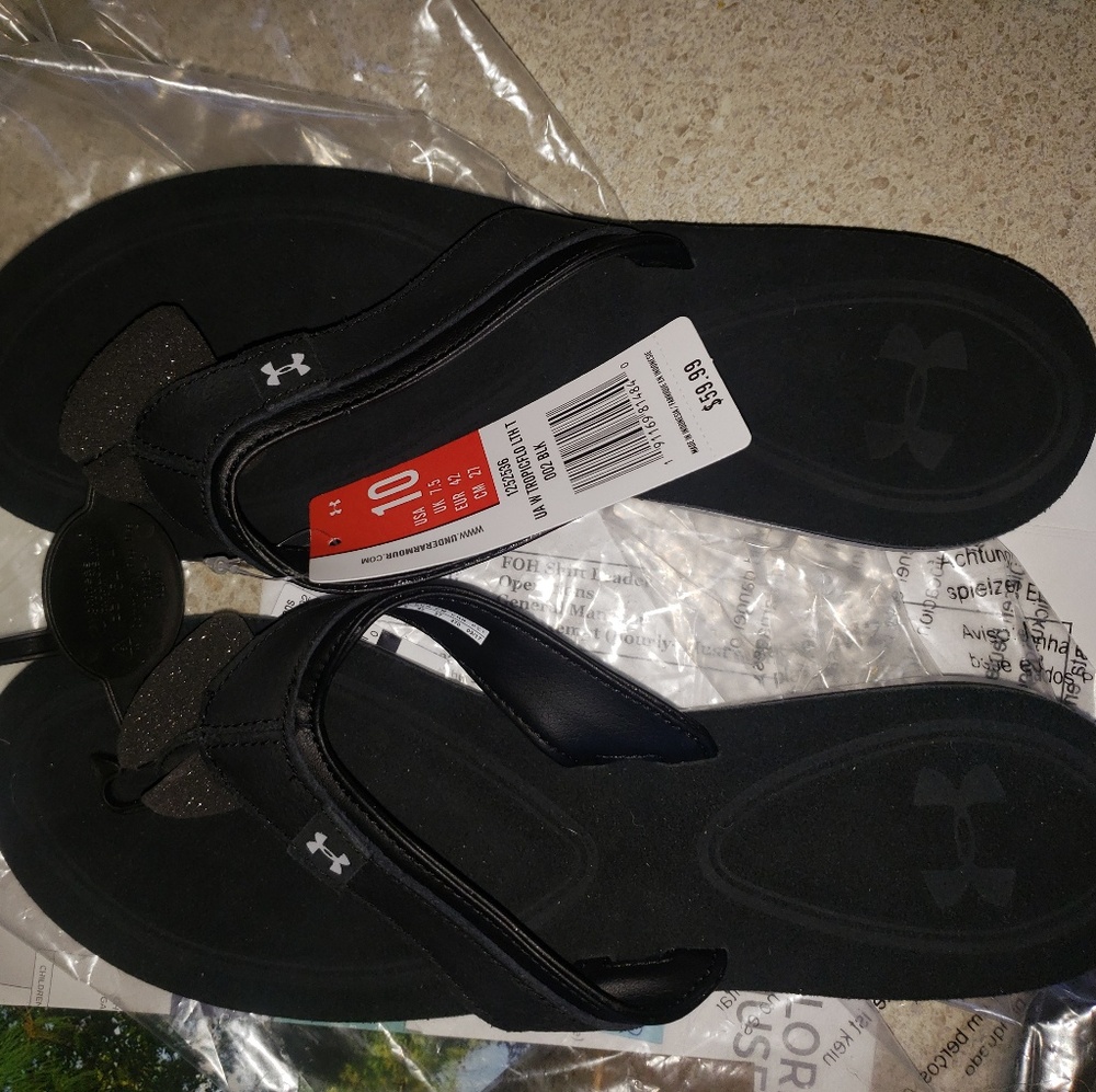 Under Armour flip flops